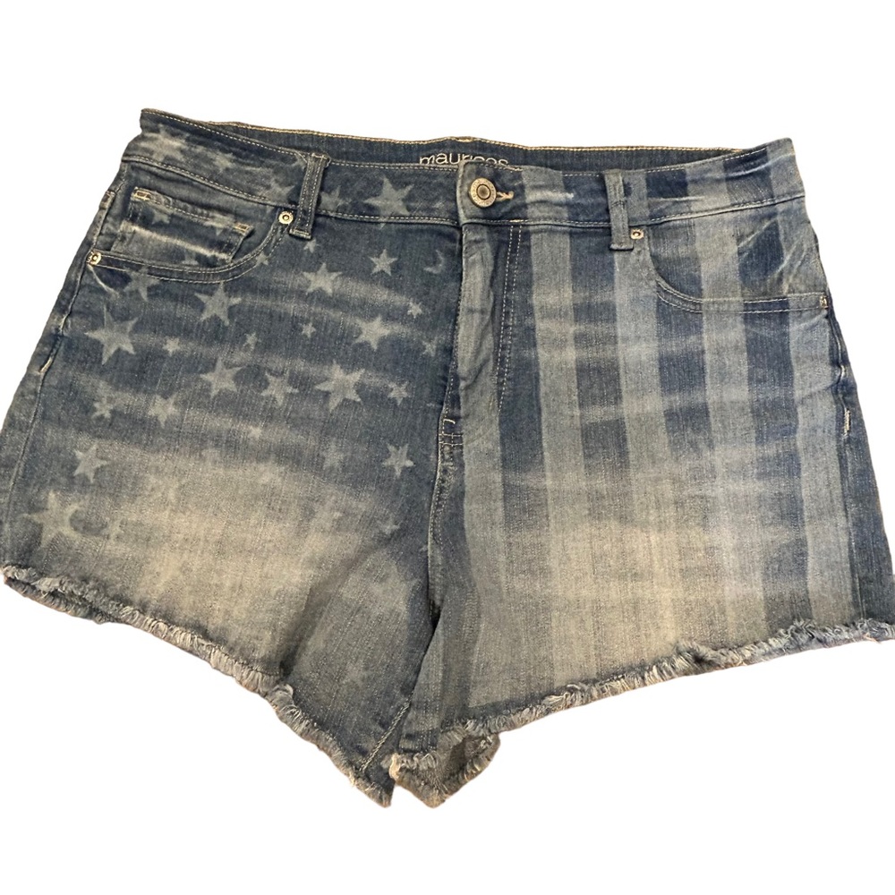 Maurice’s High Rise‎ Stretch Jean Shorts 14